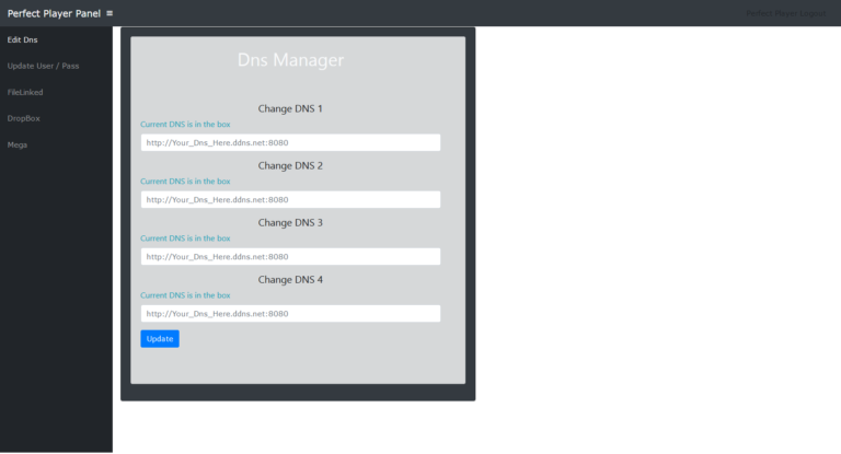 Rebrand-Perfect Player v1.5.5 Multi DNS with Control Panel